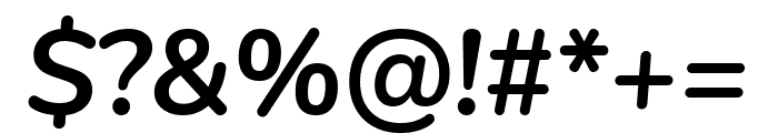 Nunito Bold Italic Font OTHER CHARS