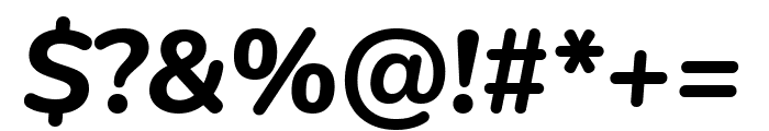 Nunito ExtraBold Italic Font OTHER CHARS