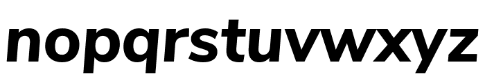 Nunito Sans ExtraBold Italic Font LOWERCASE