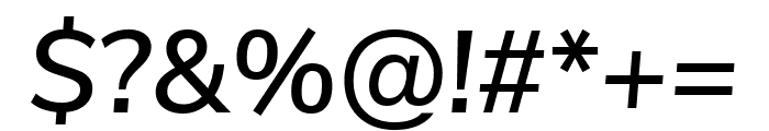 Nunito Sans SemiBold Italic Font OTHER CHARS