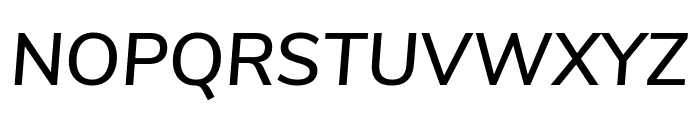 Nunito Sans SemiBold Italic Font UPPERCASE
