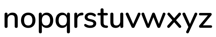 Nunito SemiBold Font LOWERCASE