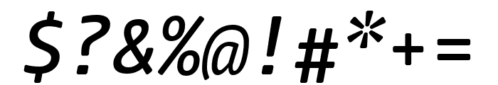 Nuvo Mono Pro Medium Italic Font OTHER CHARS