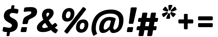 Nuvo Pro Extrabold Italic Font OTHER CHARS