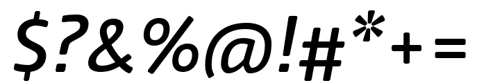 Nuvo Pro Medium Italic Font OTHER CHARS