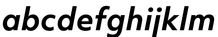 Objektiv Mk2 Bold Italic Font LOWERCASE