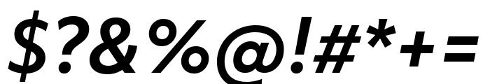 Objektiv Mk3 Bold Italic Font OTHER CHARS