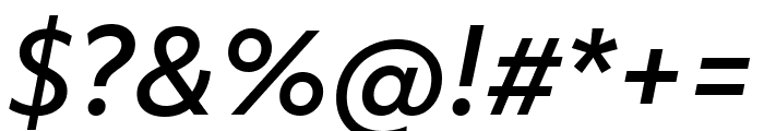 Objektiv Mk3 Medium Italic Font OTHER CHARS