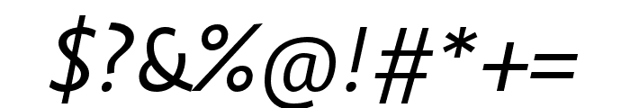 Obliqua Sans Italic Font OTHER CHARS