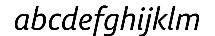 Obliqua Sans Italic Font LOWERCASE