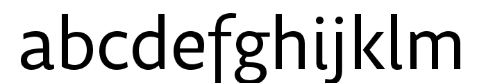 Obliqua Sans Regular Font LOWERCASE