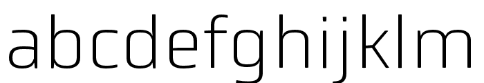 Obvia Wide Thin Font LOWERCASE