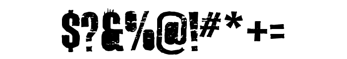 Octynaz Regular Font OTHER CHARS