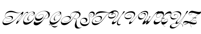 Oddity Script Regular Font UPPERCASE