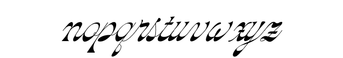 Oddity Script Regular Font LOWERCASE