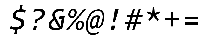 Odisseia Regular Italic Font OTHER CHARS
