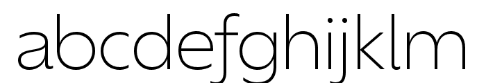 Ofelia Display Extralight Font LOWERCASE