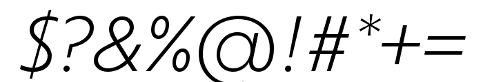 Ofelia Display Medium Italic Font OTHER CHARS