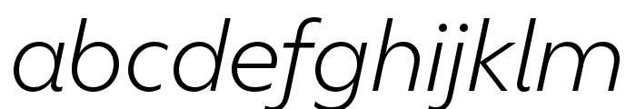Ofelia Display Medium Italic Font LOWERCASE