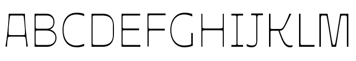 Ojuju ExtraLight Font UPPERCASE