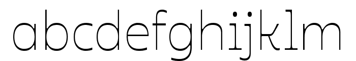 Ojuju ExtraLight Font LOWERCASE