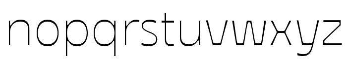 Ojuju ExtraLight Font LOWERCASE