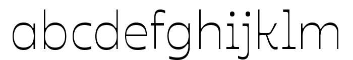 Ojuju Light Font LOWERCASE