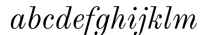 Old Standard TT Italic Font LOWERCASE