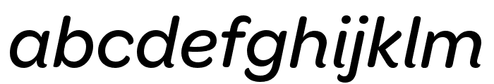 OmnesGreek Medium Italic Font LOWERCASE