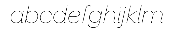 OmnesGreek Thin Italic Font LOWERCASE