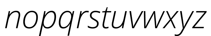 Open Sans Condensed Light Italic Font LOWERCASE