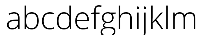 Open Sans Condensed Light Font LOWERCASE