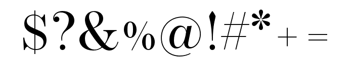 Operetta 32 Regular Font OTHER CHARS