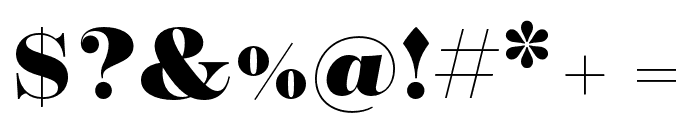 Operetta 8 Black Font OTHER CHARS