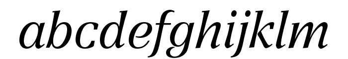 Orbital Italic Font LOWERCASE