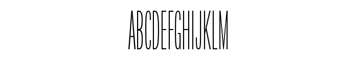 Origin Super Condensed Light Font UPPERCASE