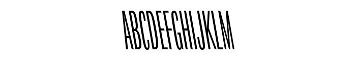 Origin Super Condensed Regular Backslant Font UPPERCASE