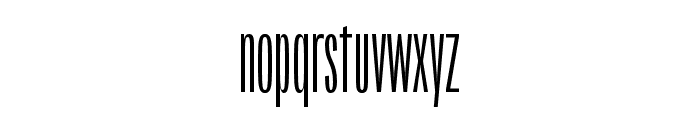 Origin Super Condensed Regular Font LOWERCASE