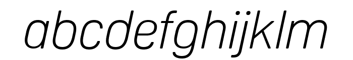Oscine Light Italic Font LOWERCASE