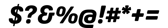 Oscine XBold Italic Font OTHER CHARS