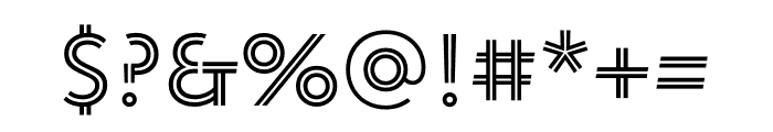 Oskar Inline One Regular Font OTHER CHARS