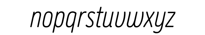 Oso Sans VF Italic Font LOWERCASE