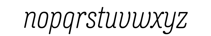 Oso Serif VF Italic Font LOWERCASE