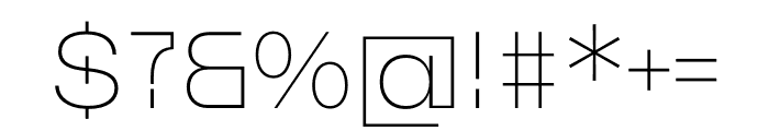 Ouma Devanagari UltraLight Font OTHER CHARS