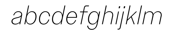 Owners Text XLight Italic Font LOWERCASE