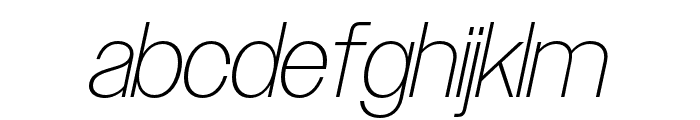 Owners XLight Italic Font LOWERCASE