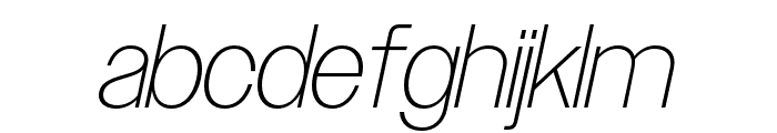 Owners XXNarrow XLight Italic Font LOWERCASE