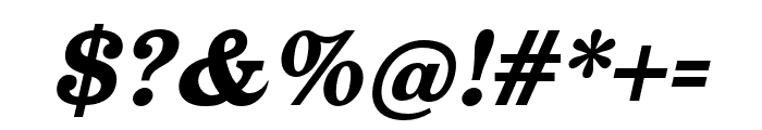 Oxtail OT BlackItalic Font OTHER CHARS