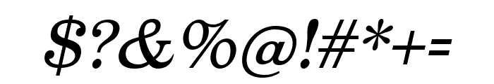 Oxtail OT MediumItalic Font OTHER CHARS