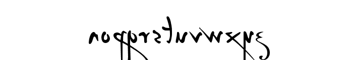 P22 Da Vinci Backwards Font LOWERCASE